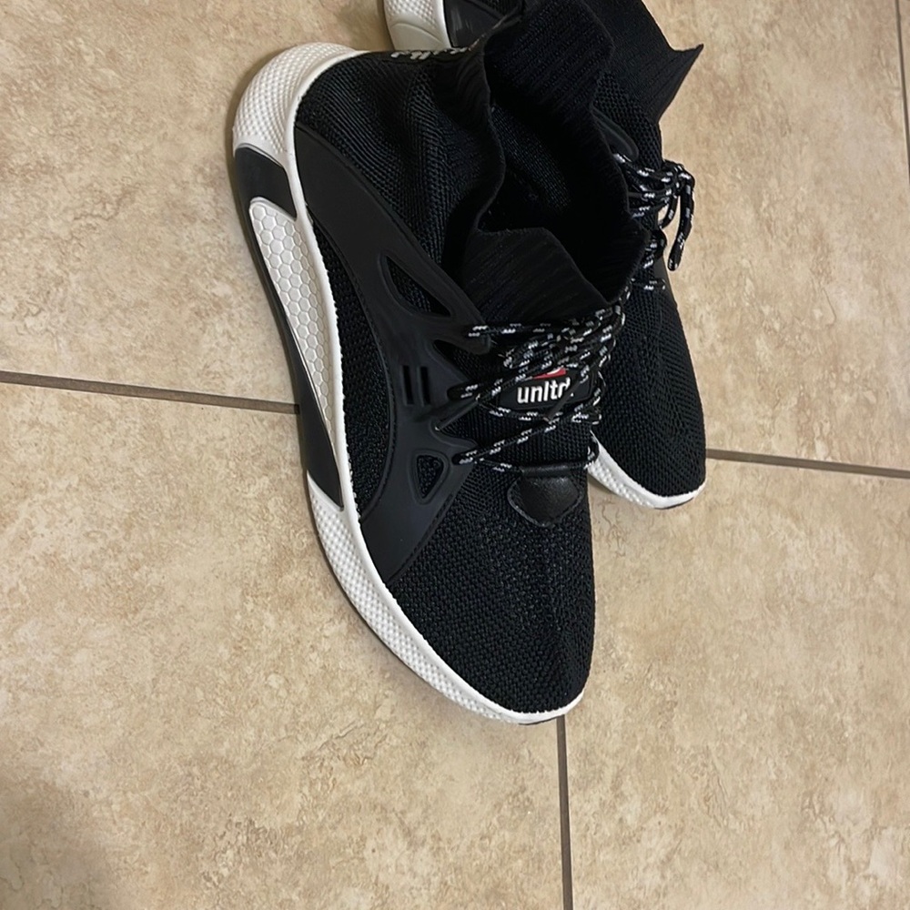 UNLTD Black and White Sneakers